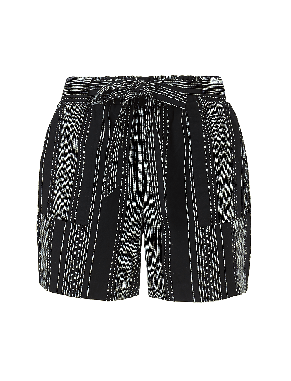 Pure Cotton Striped Casual Shorts