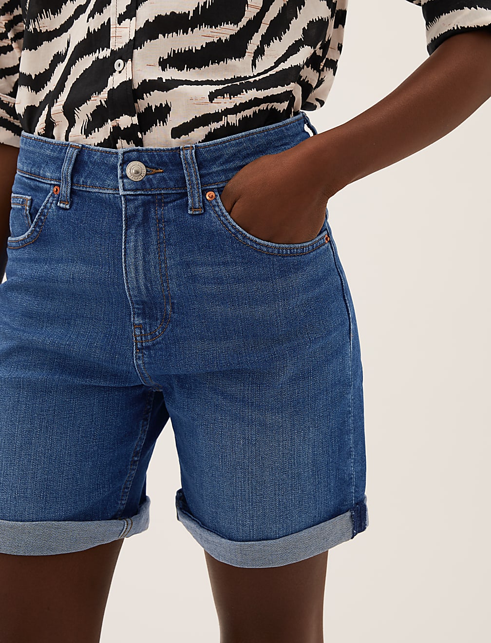 Denim Boyfriend Shorts