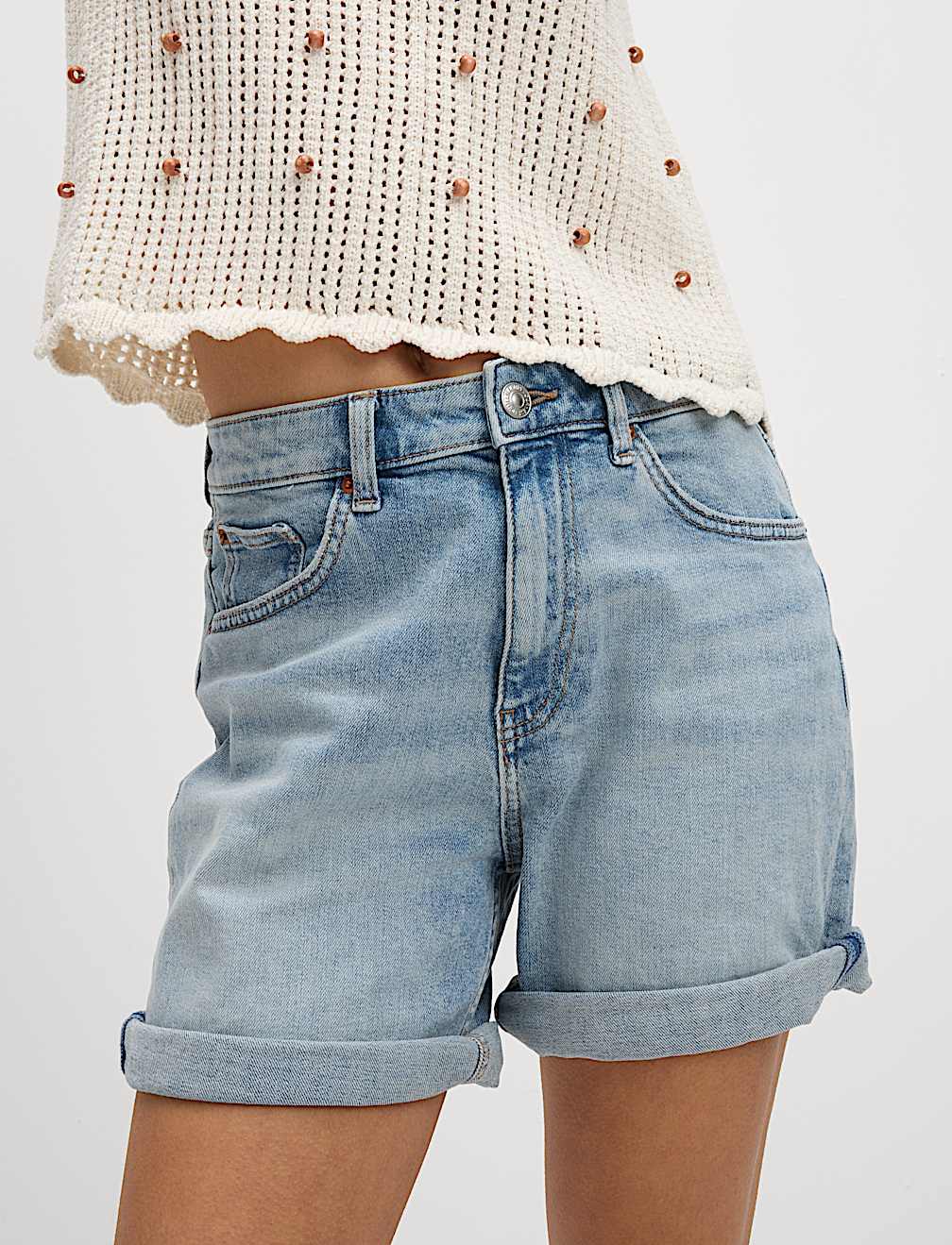 Denim Boyfriend Shorts