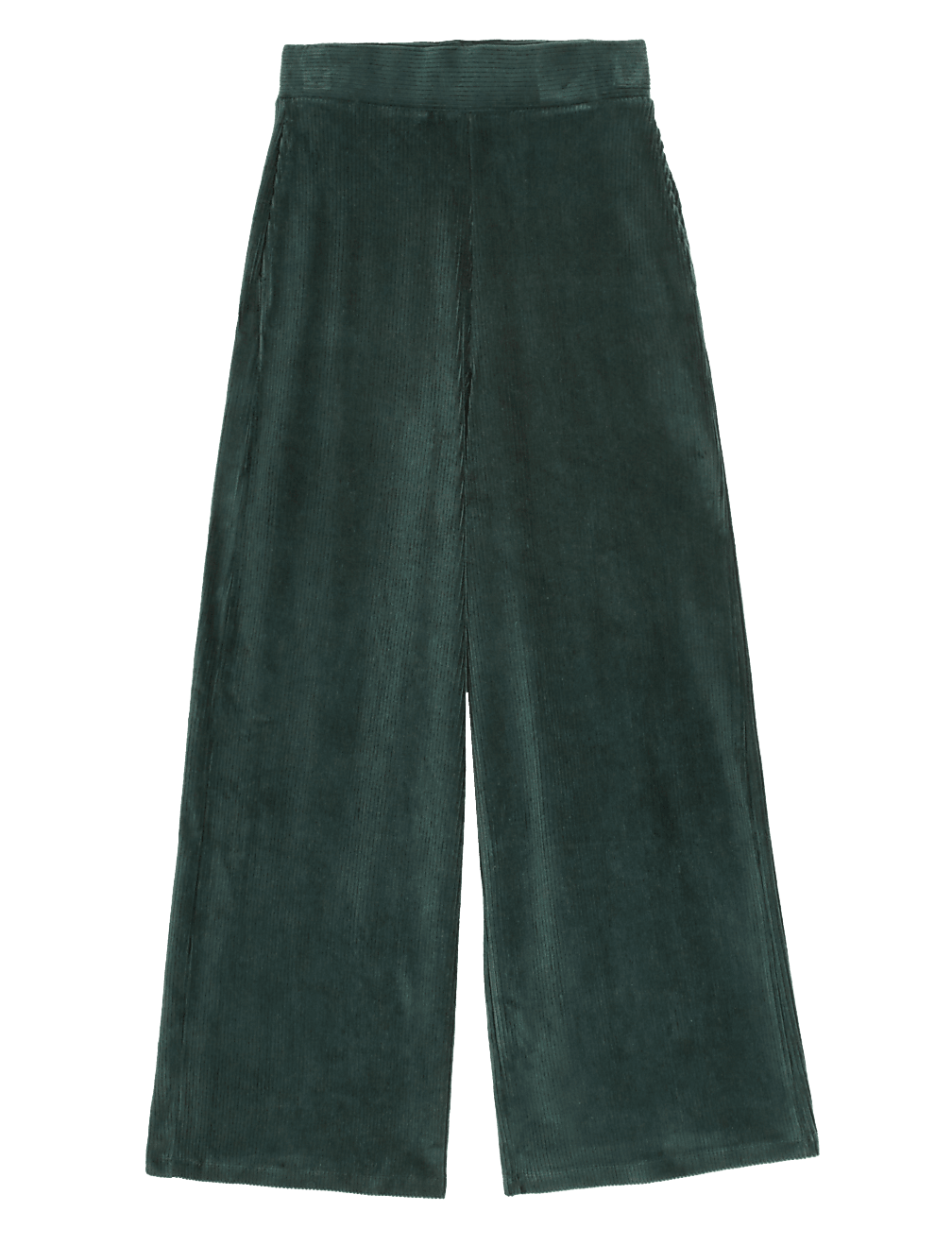 Jersey Cord Wide Leg Ankle Grazer Trousers