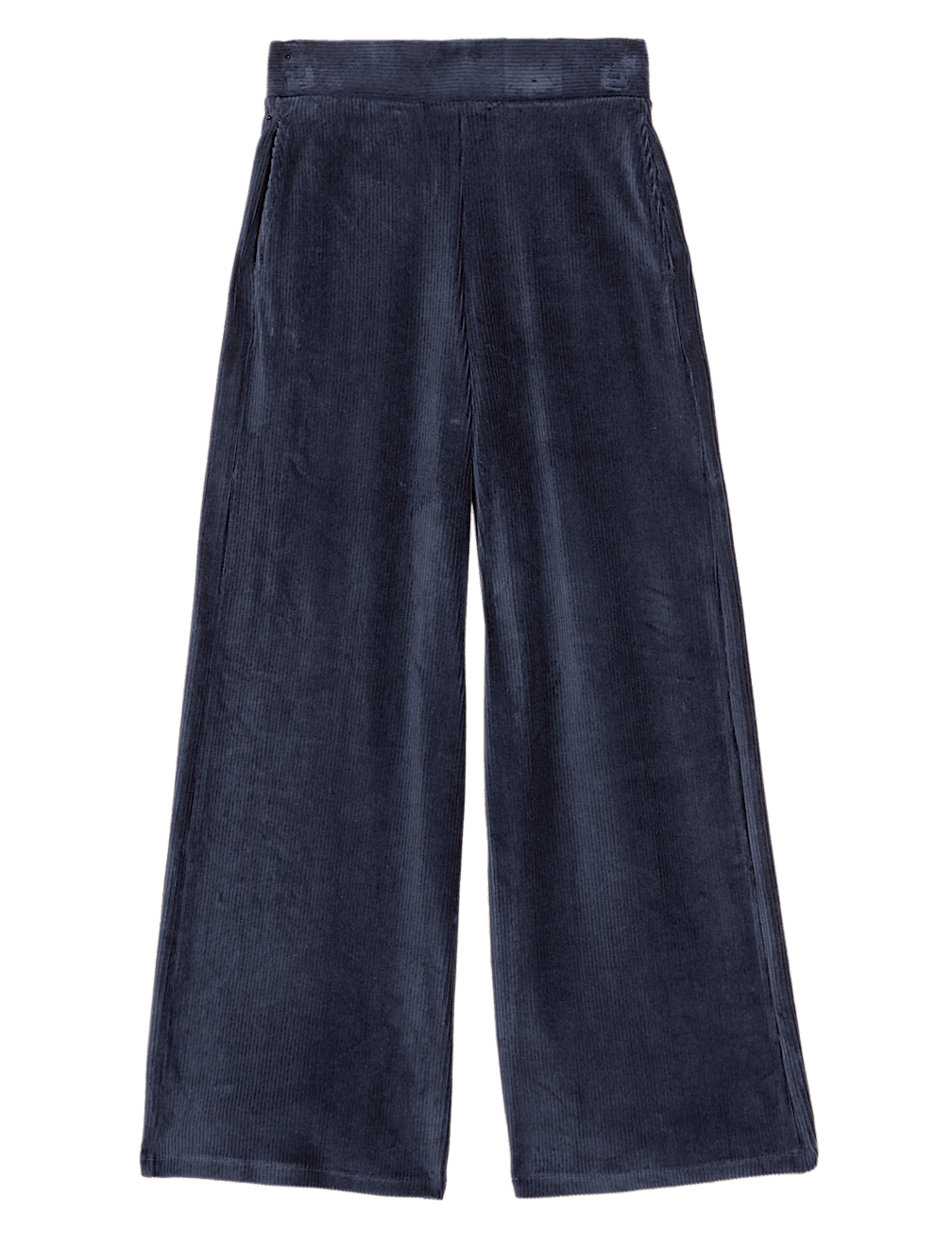 Jersey Cord Wide Leg Ankle Grazer Trousers