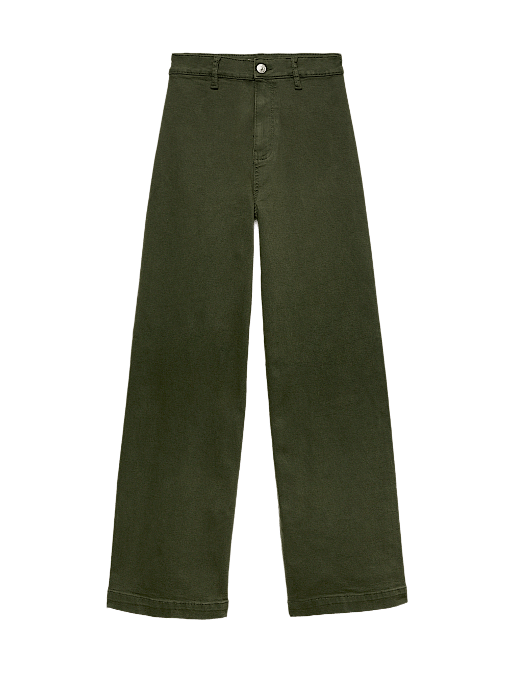 High Waisted Wide Leg Ankle Grazer Jeans