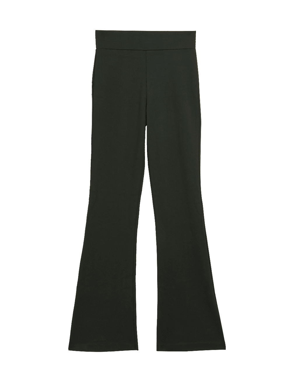 Jersey Elasticated Waist Flared Trousers