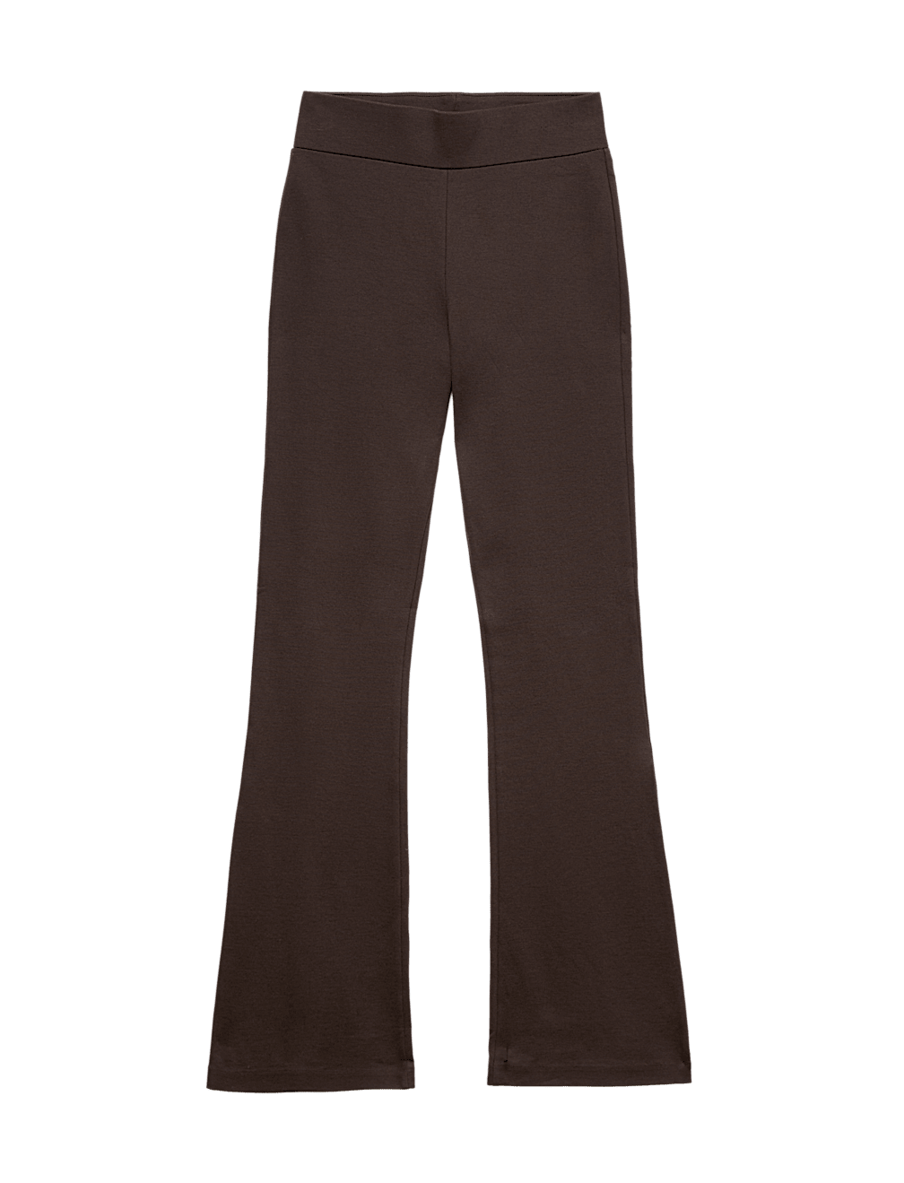 Jersey Elasticated Waist Flared Trousers