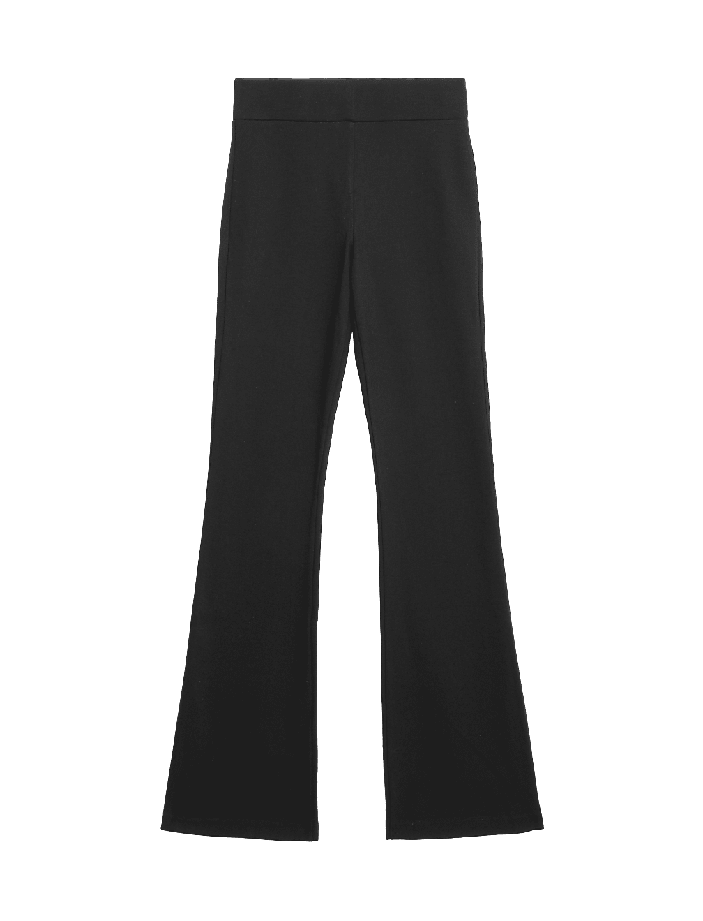 Jersey Elasticated Waist Flared Trousers