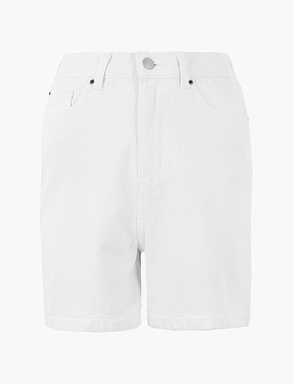 Denim Mom High Waisted Shorts