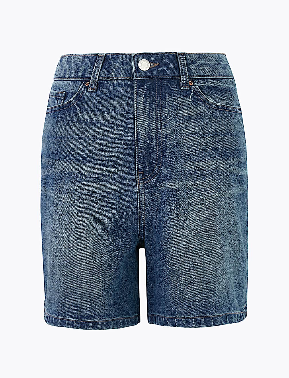 Denim Mom High Waisted Shorts