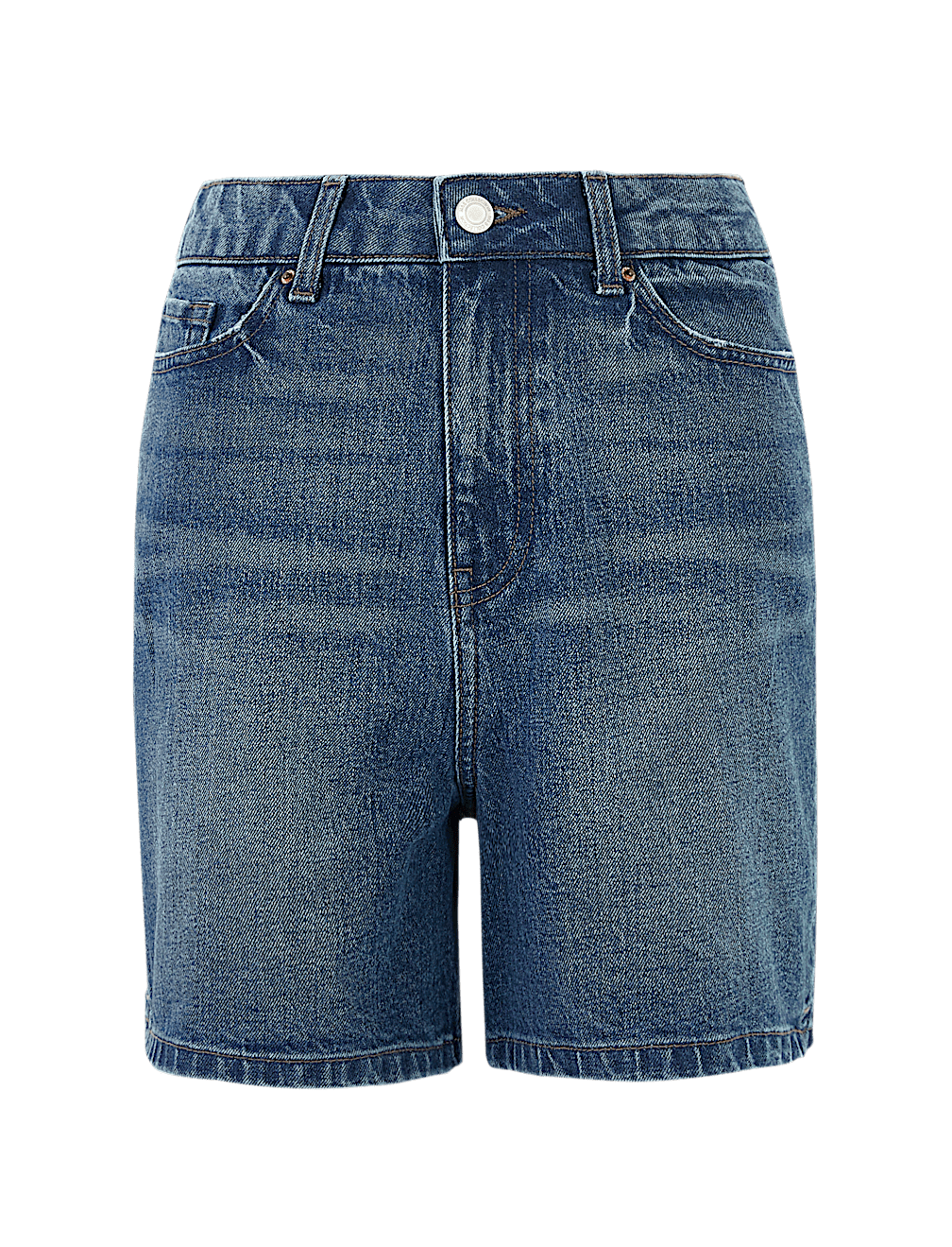 Denim Mom High Waisted Shorts