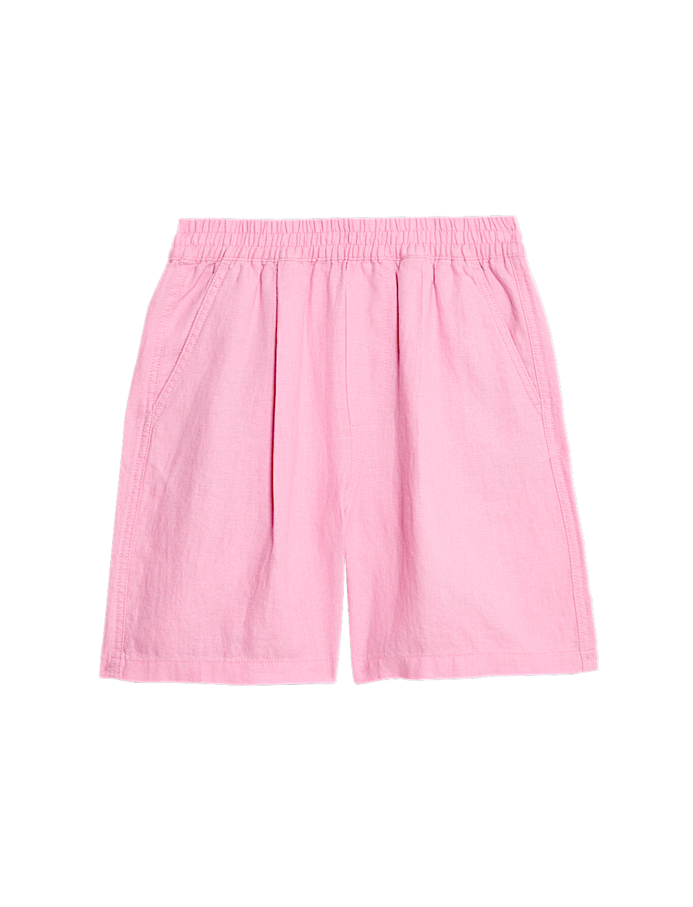 Pure Linen High Waisted Shorts