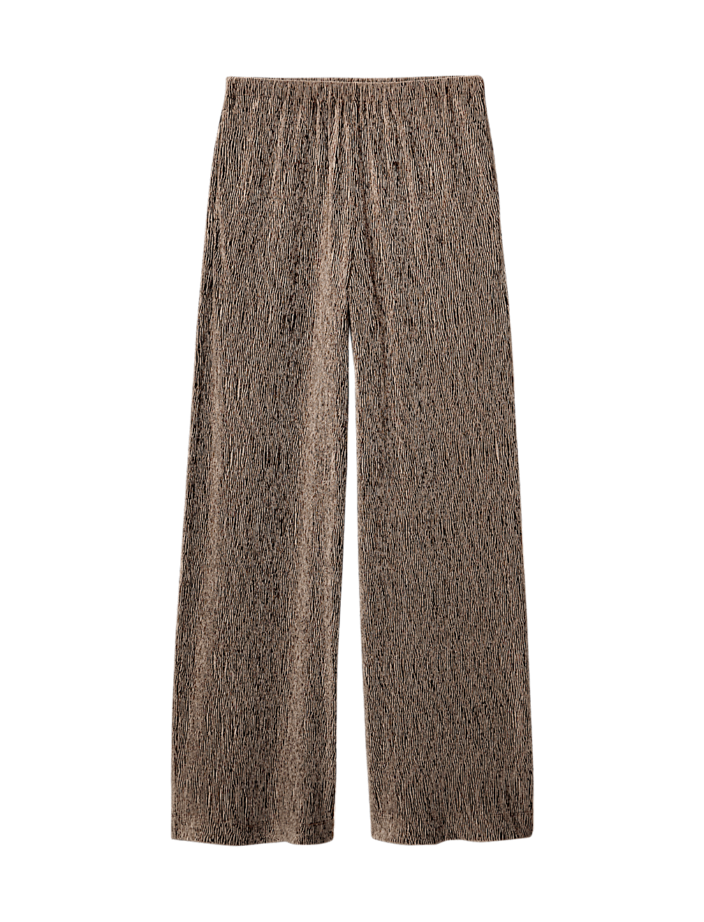Velvet Crinkle Wide Leg Trousers