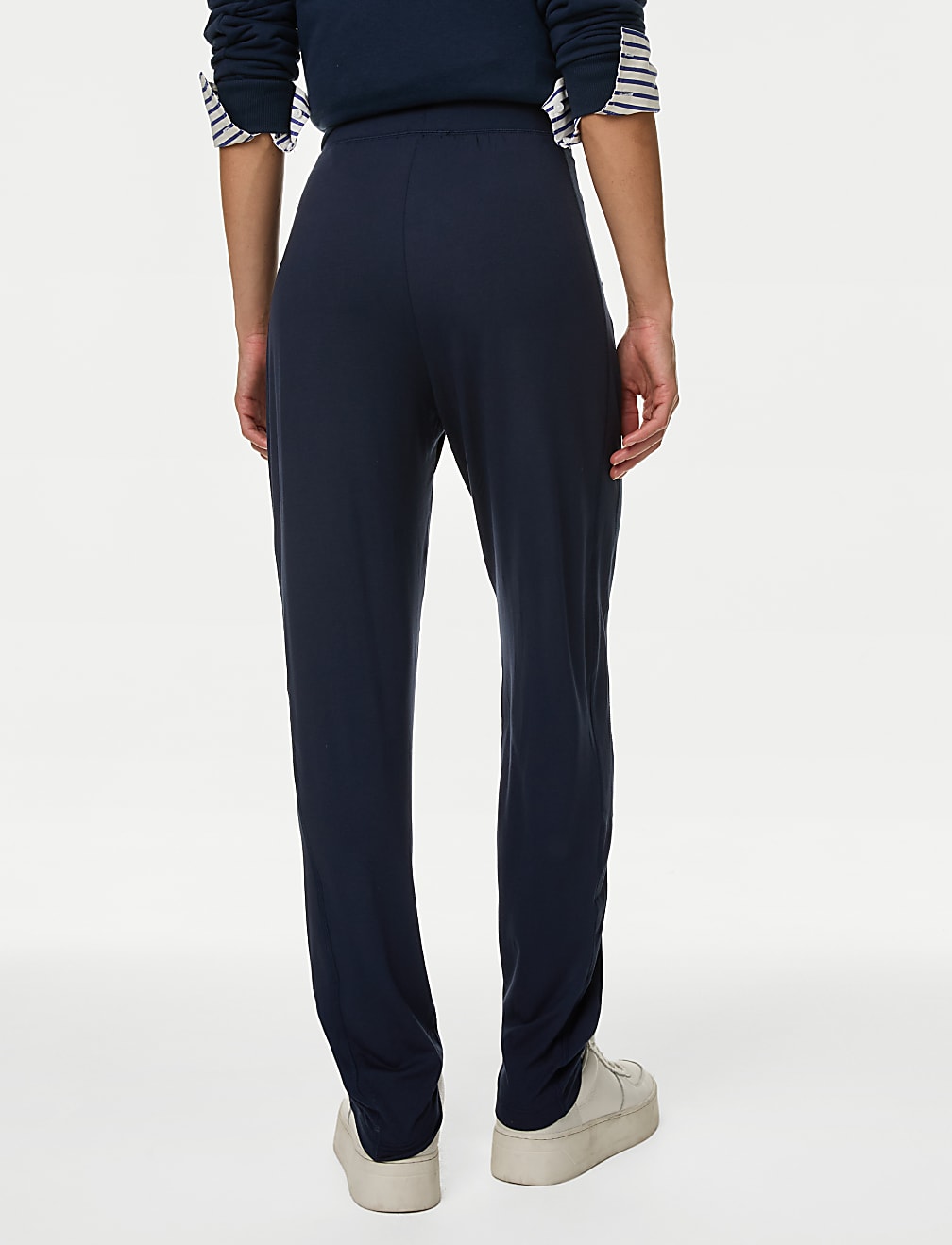 Jersey Tapered Ankle Grazer Trousers