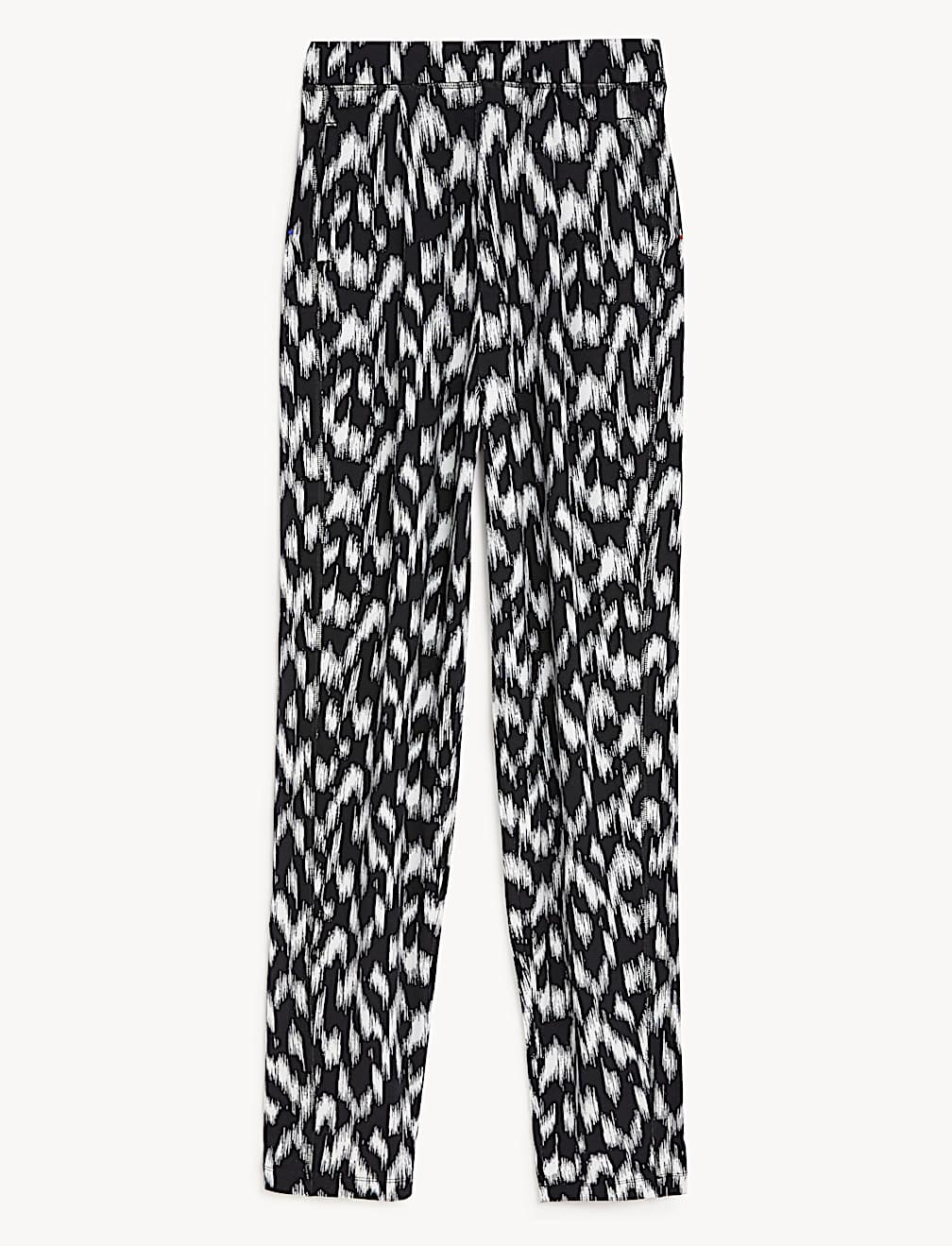 Jersey Printed Tapered Trousers