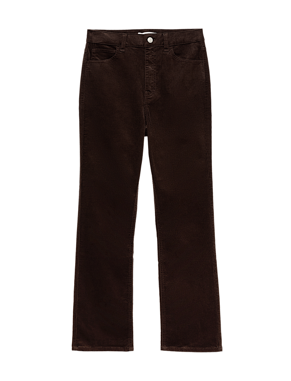 Cord Flare Cropped Trousers