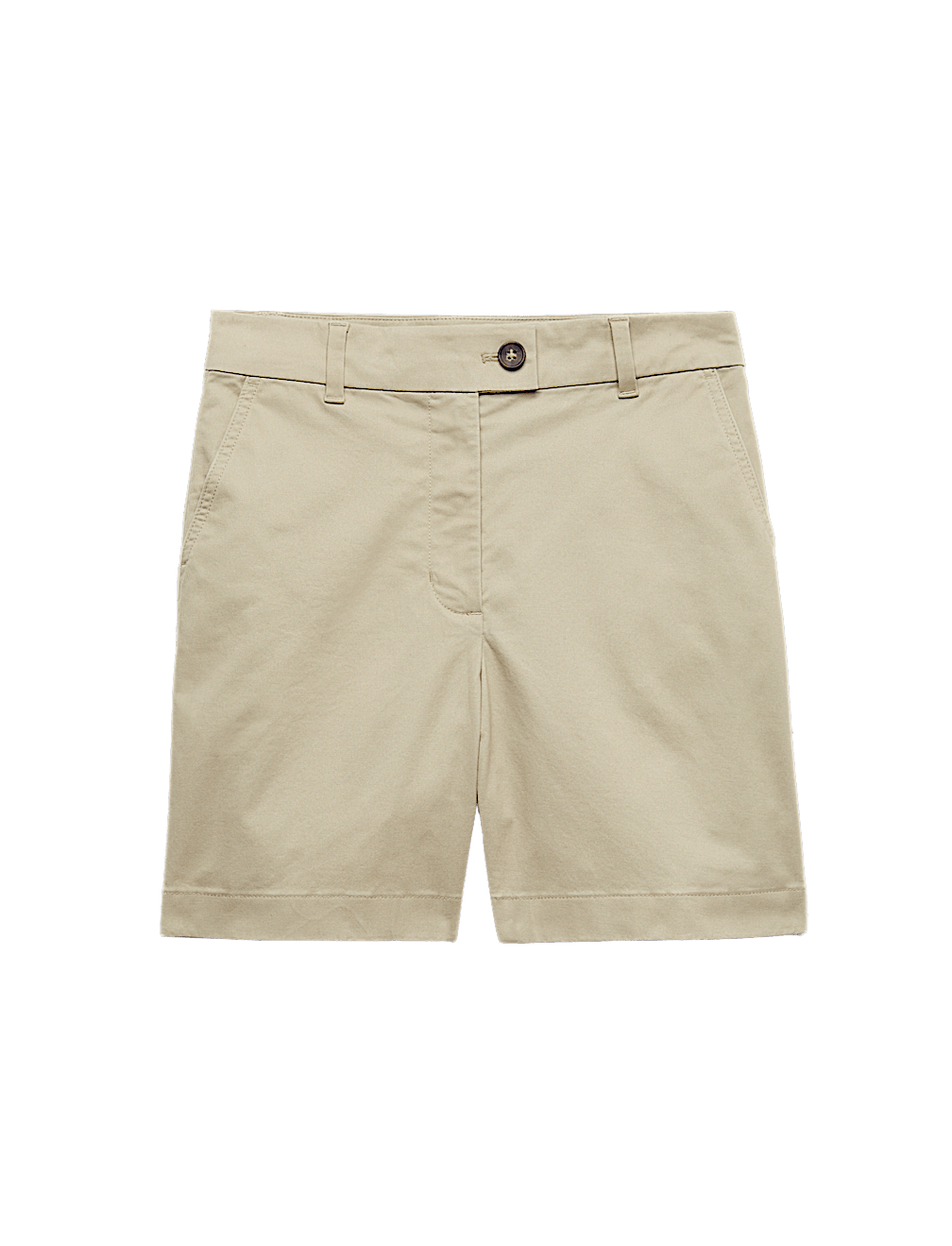 Cotton Rich High Waisted Chino Shorts