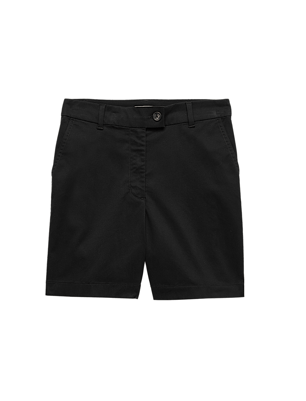 Cotton Rich High Waisted Chino Shorts