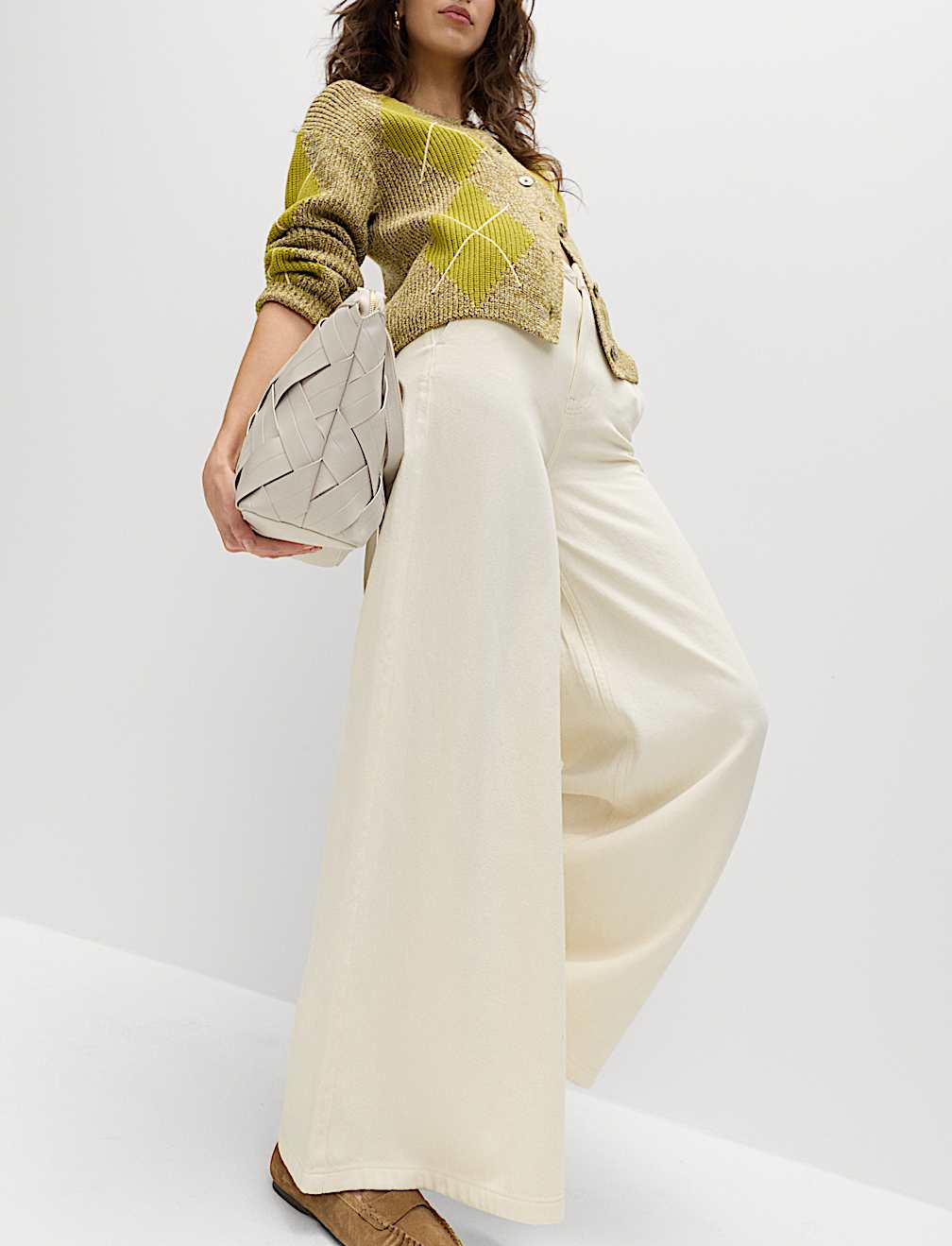 Pure Cotton Palazzo Trousers