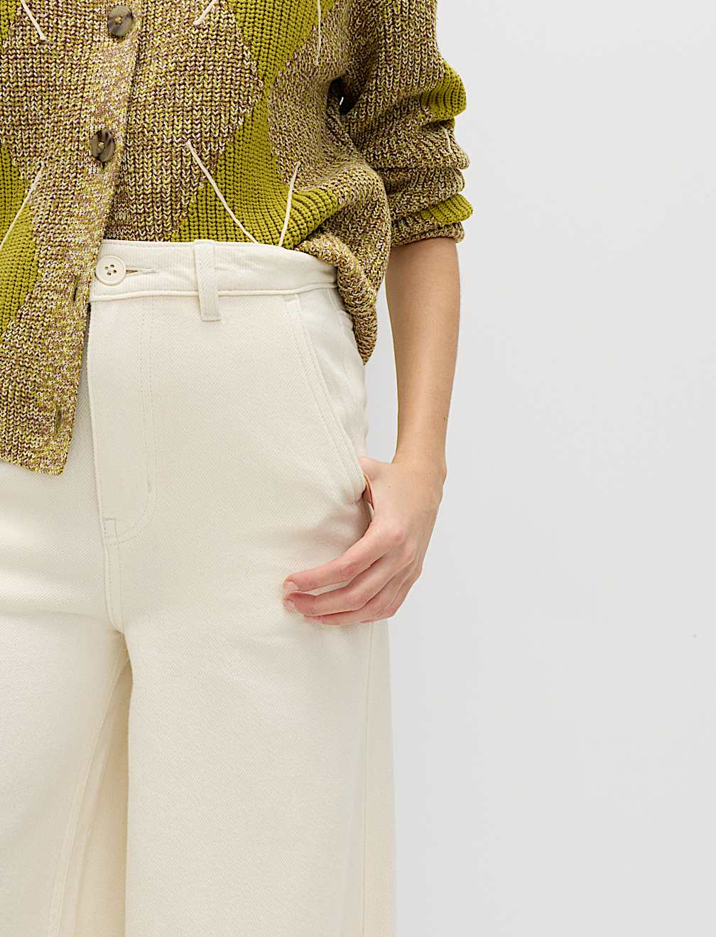 Pure Cotton Palazzo Trousers