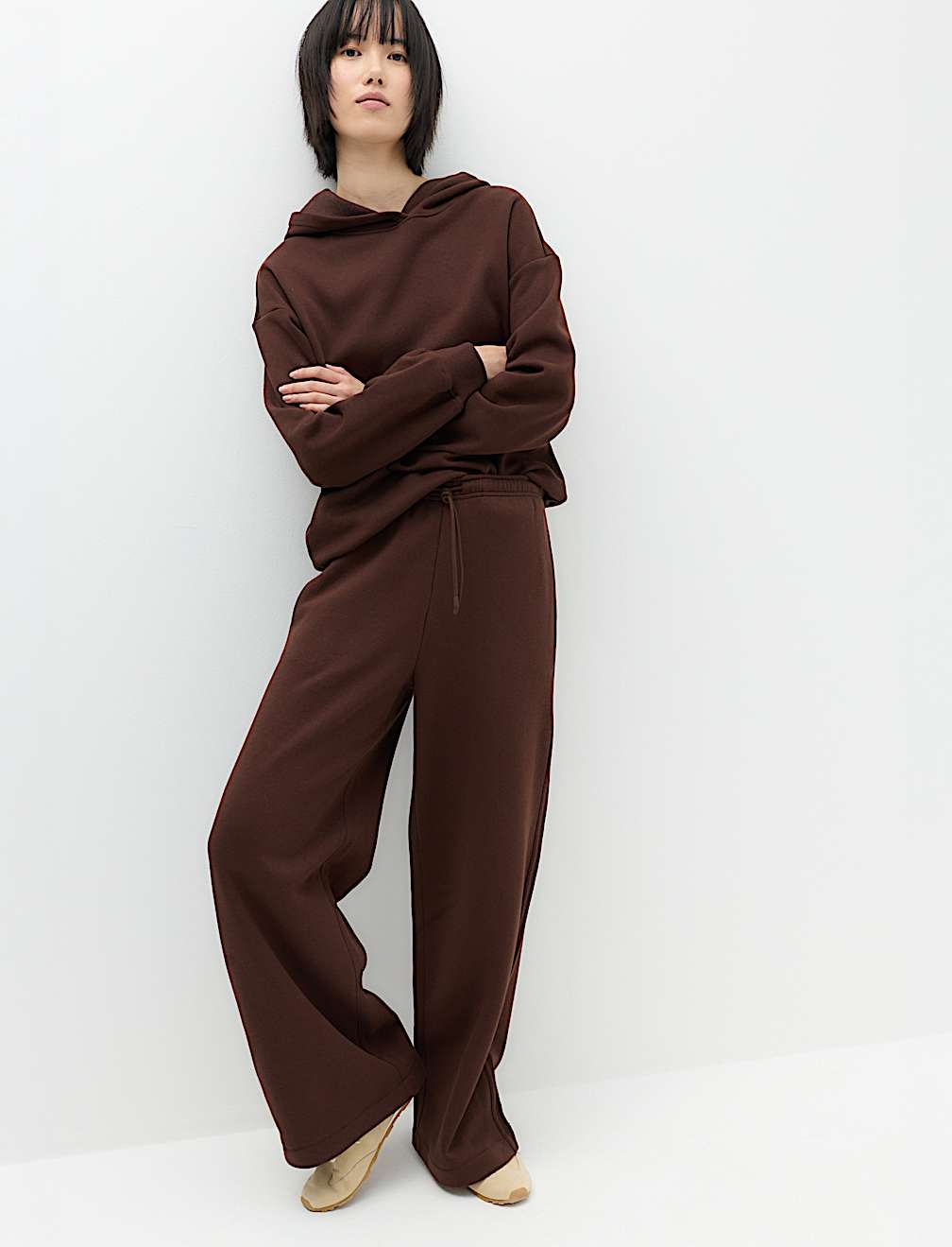 Cotton Rich Wide Leg Joggers