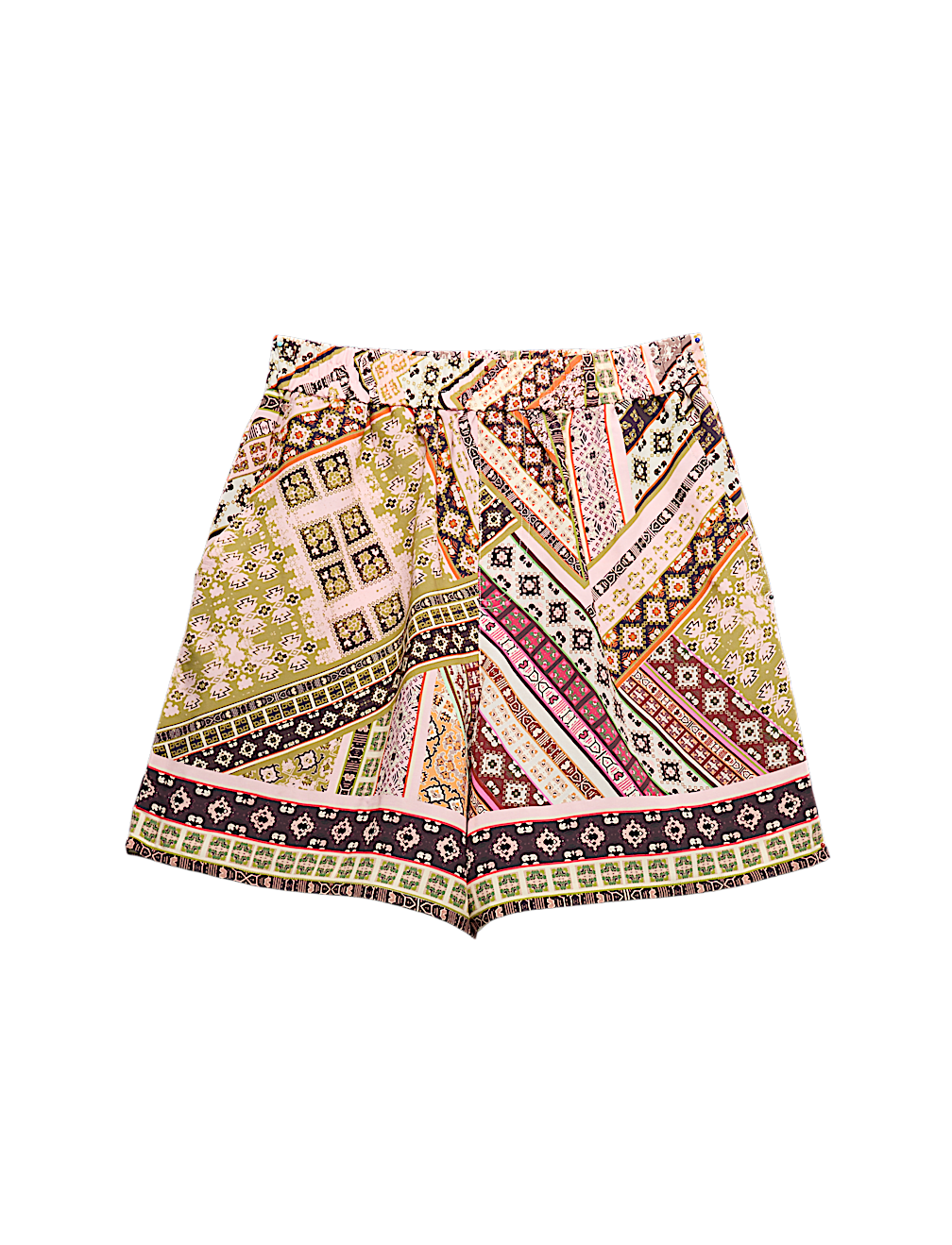 Printed High Waisted Shorts