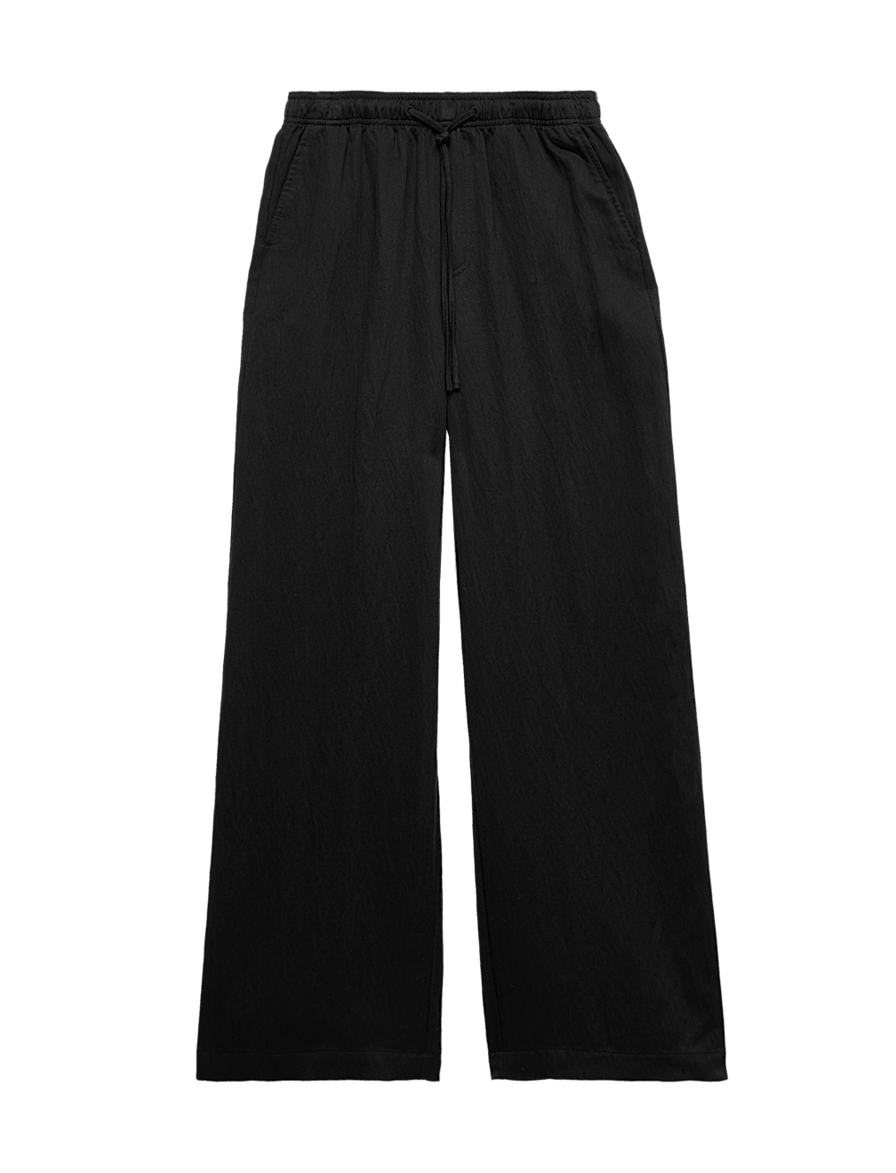 Lyocell Rich Drawstring Wide Leg Trousers