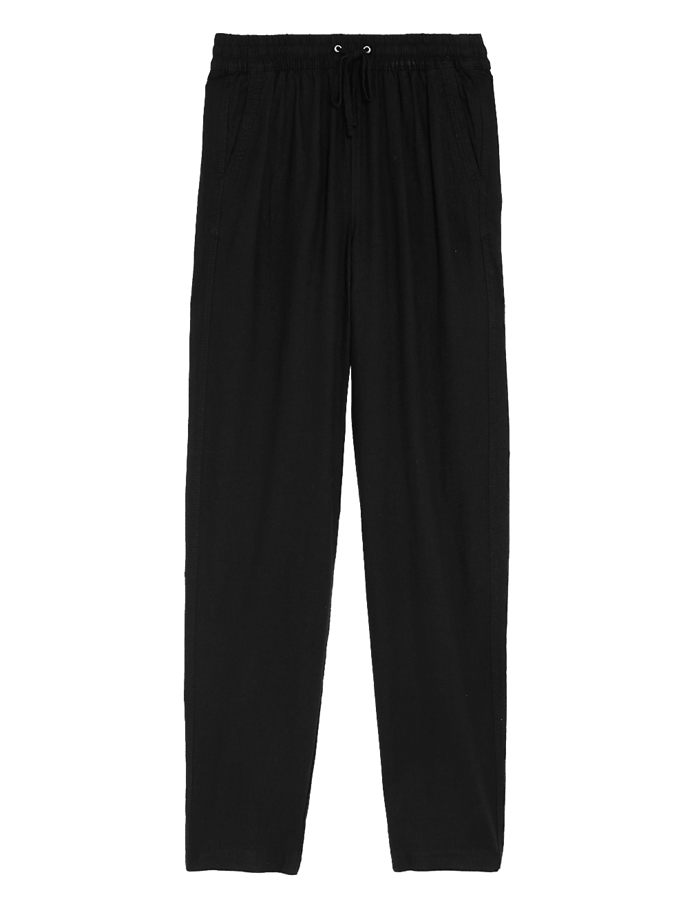 Linen Rich Tapered Trousers