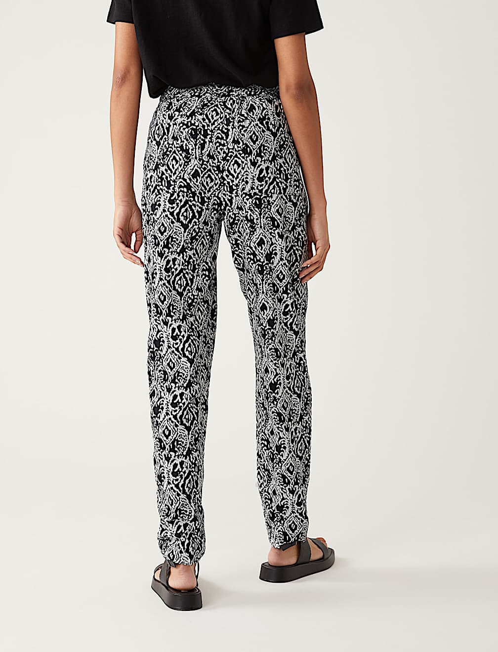 Linen Rich Tapered Trousers