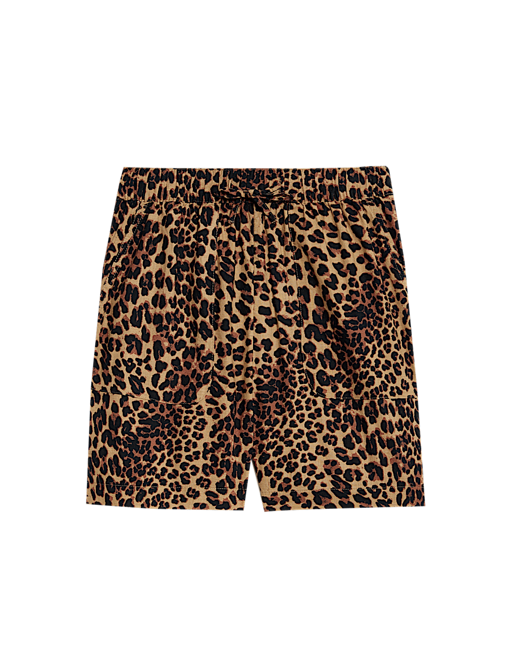 Pure Cotton Printed High Waisted Shorts