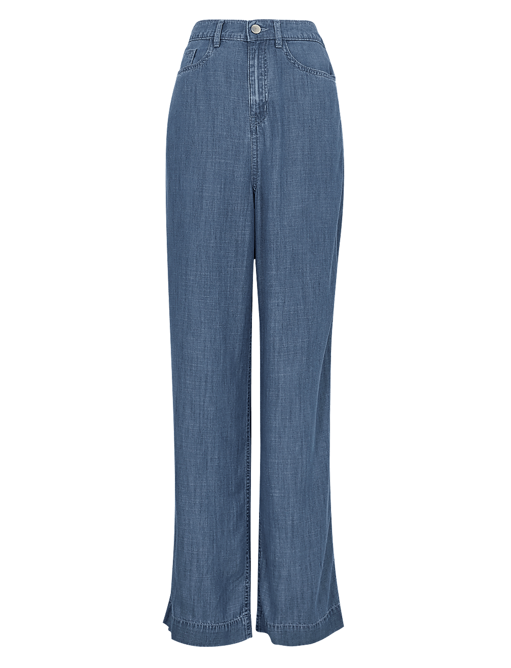 Tencel™ Denim High Waisted  Wide Leg Jean