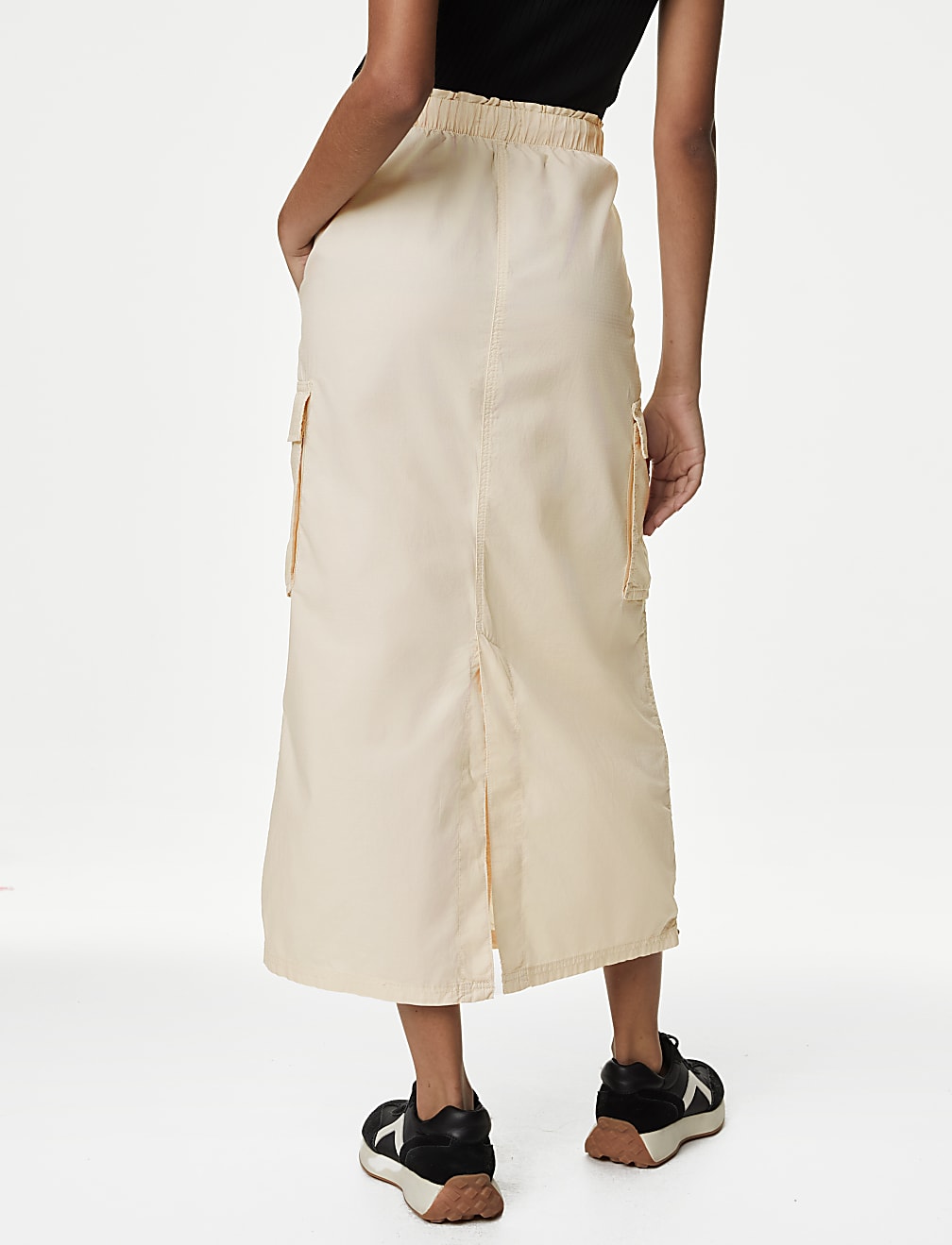 Pure Cotton Maxi Utility Skirt