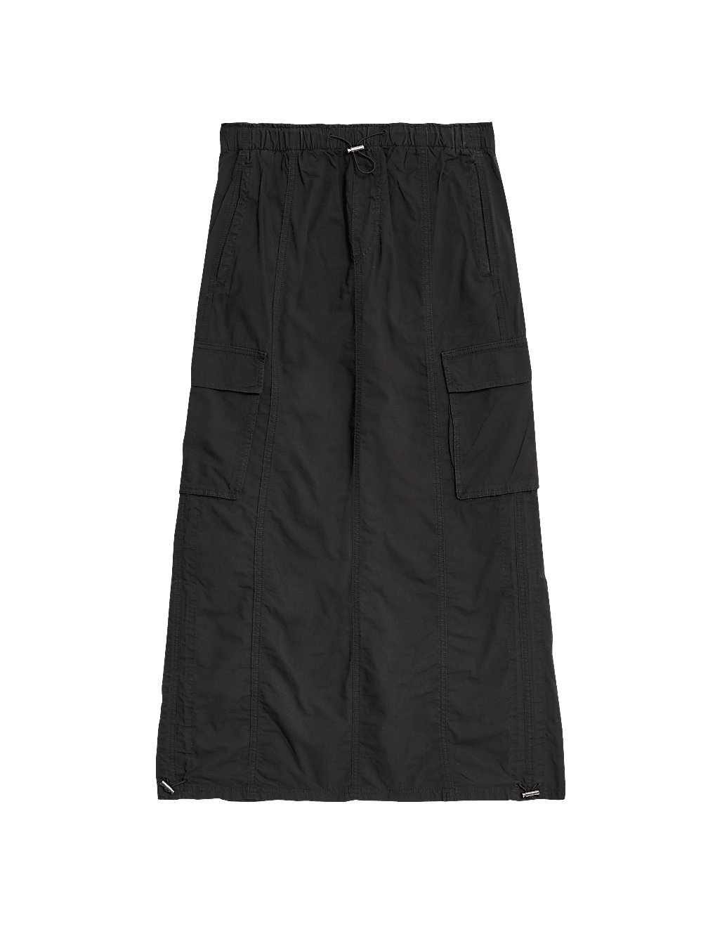 Pure Cotton Maxi Utility Skirt