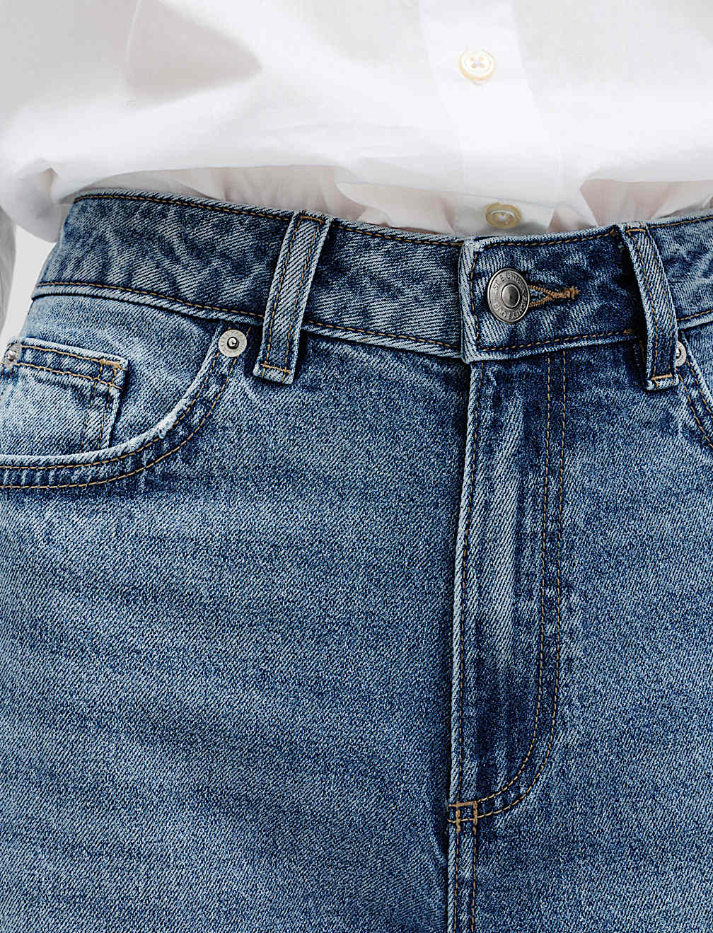 High Waisted Wide Leg Cropped Jeans