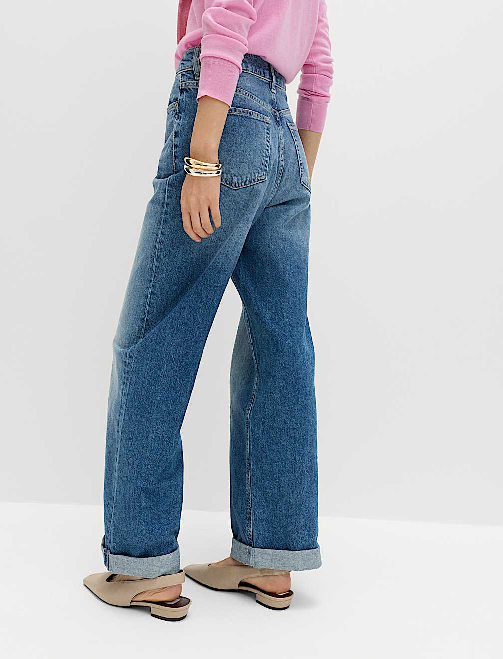 Boyfriend Mid Rise Ankle Grazer Jeans