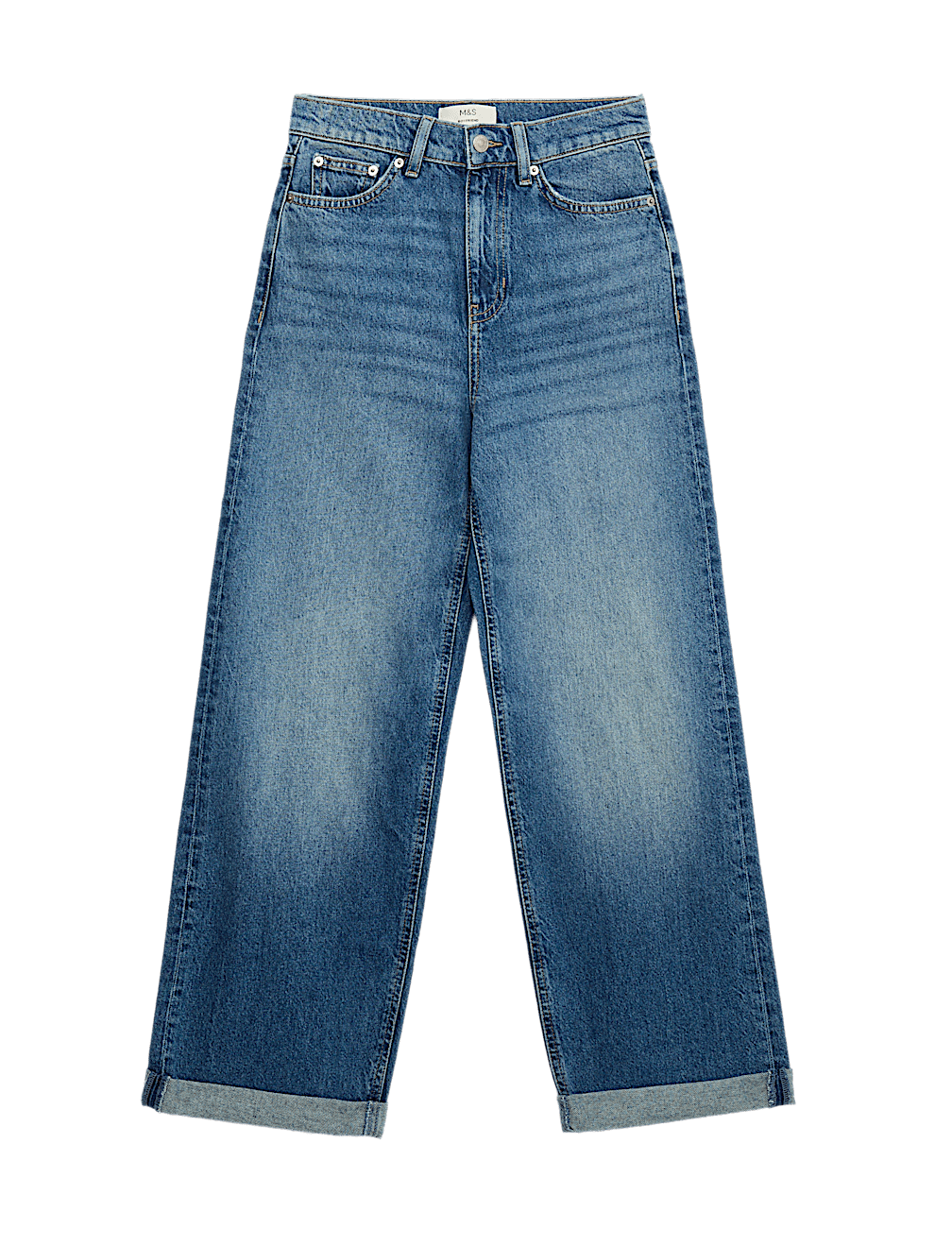 Boyfriend Mid Rise Ankle Grazer Jeans