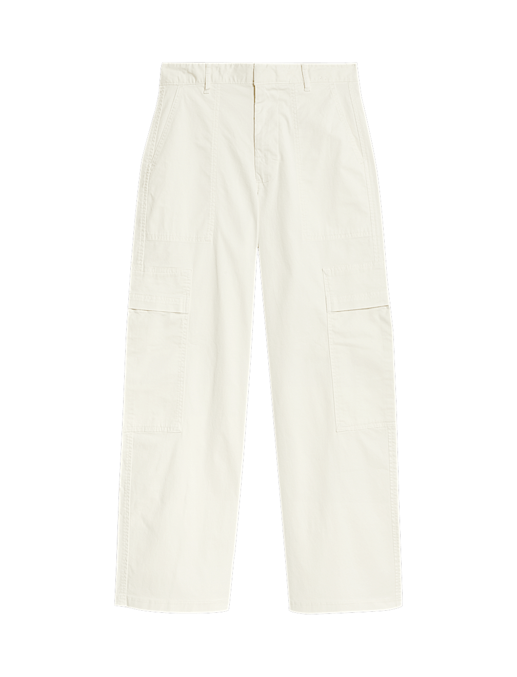 Cotton Rich Cargo Wide Leg Trousers