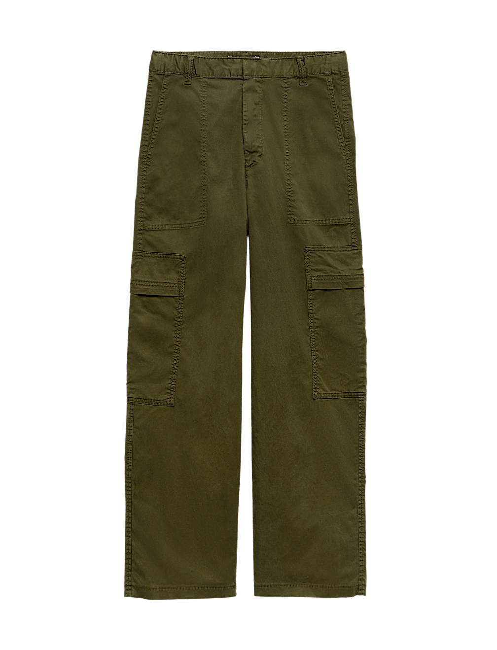 Lyocell Rich Cargo Wide Leg Trousers