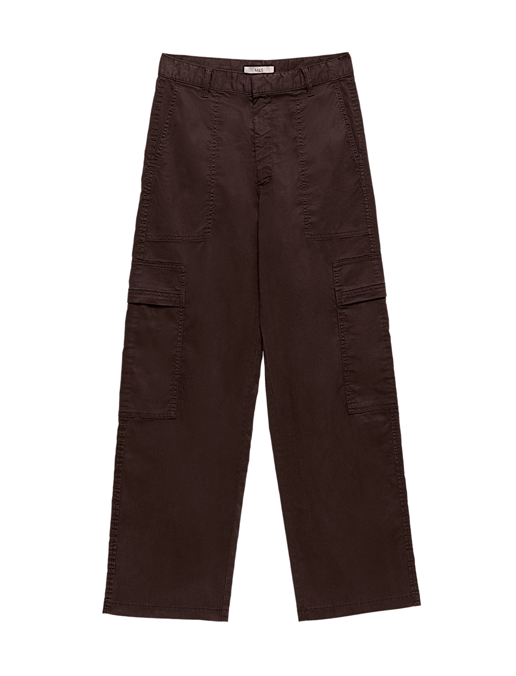 Lyocell Rich Cargo Wide Leg Trousers