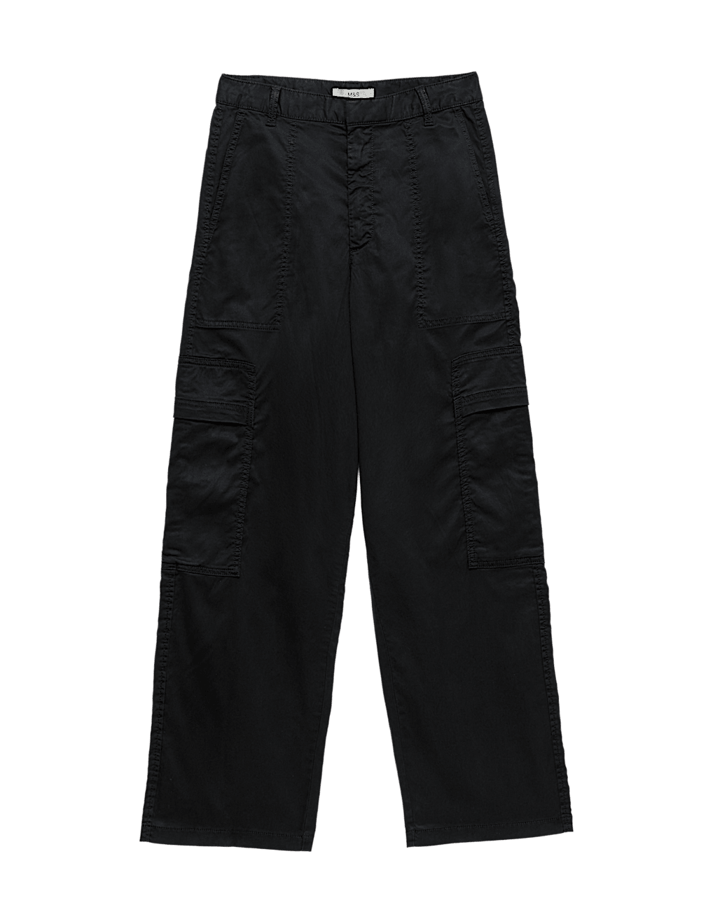 Lyocell Rich Cargo Wide Leg Trousers