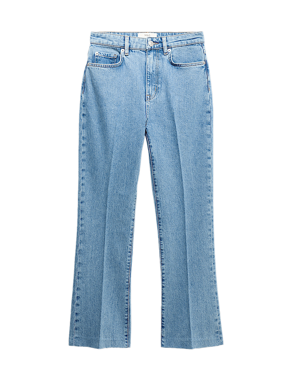 High Waisted Kickflare Cropped Jeans
