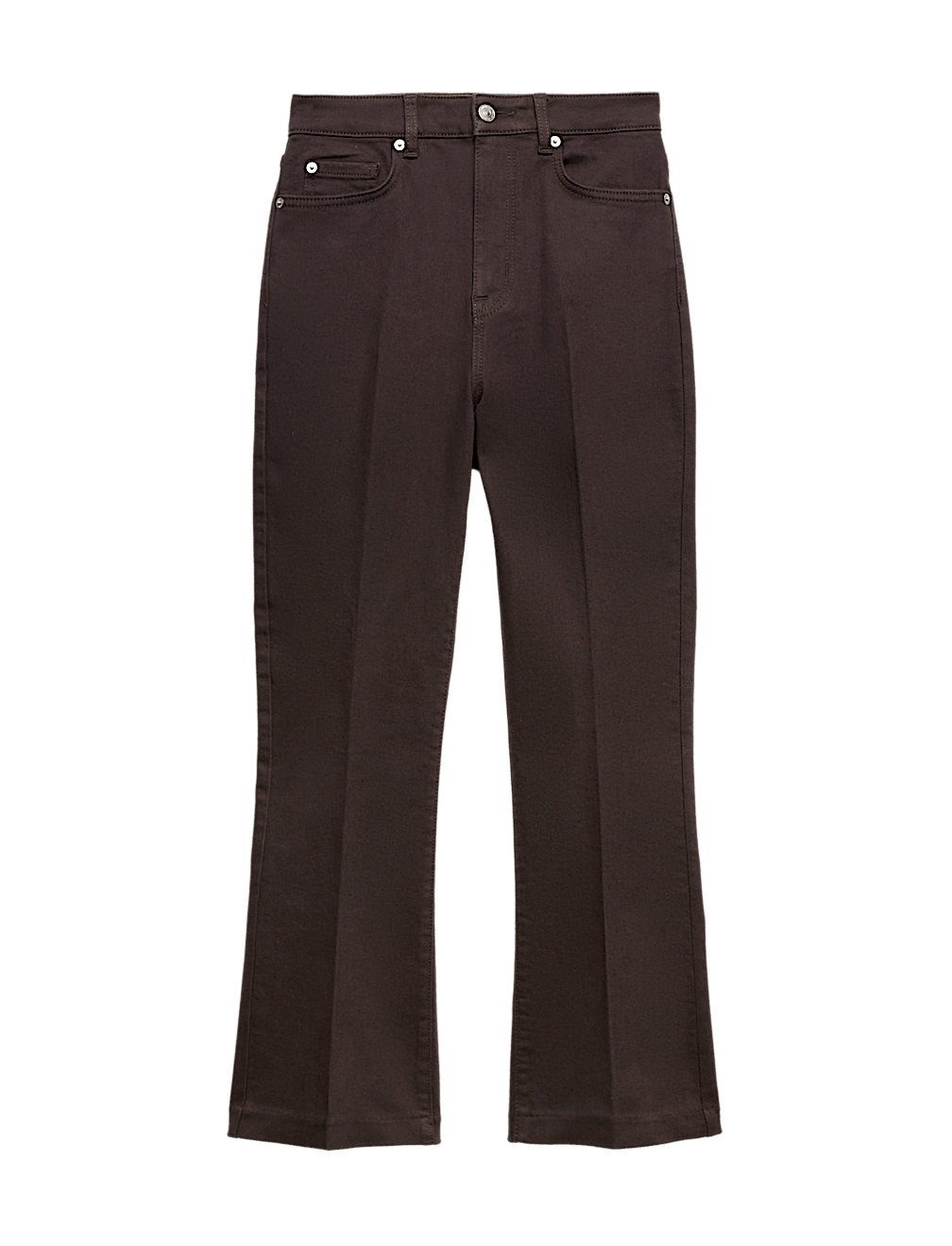 High Waisted Kickflare Cropped Jeans