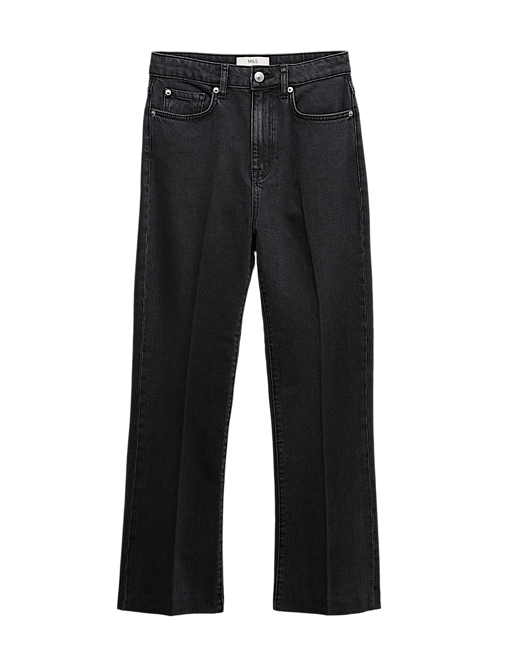 High Waisted Kickflare Cropped Jeans