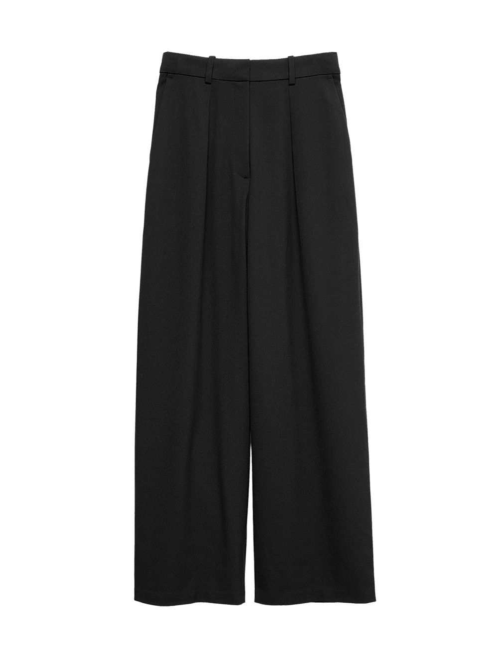 Pure Cotton Elasticated Waist Carrot Leg Trousers