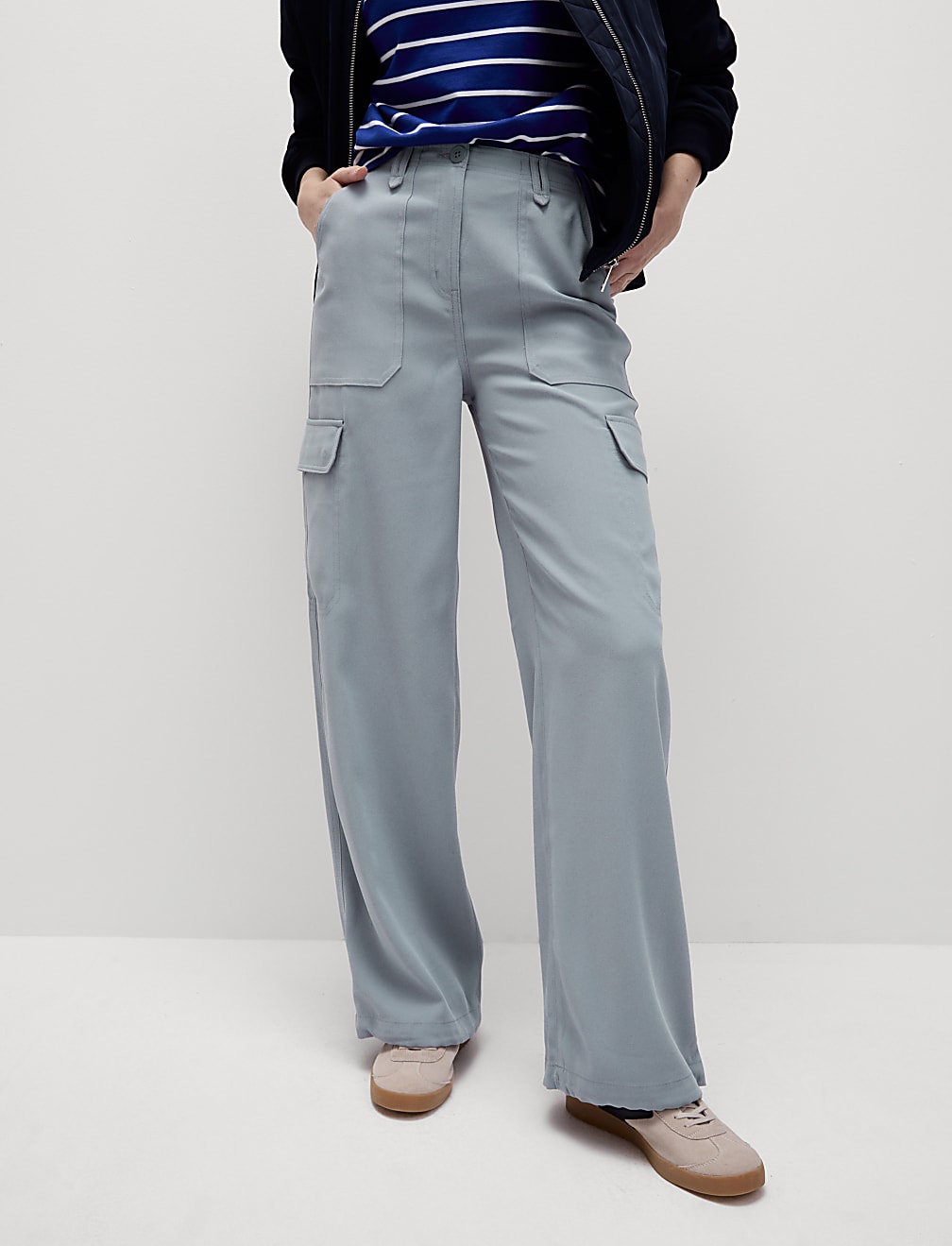 Cargo Wide Leg Trousers