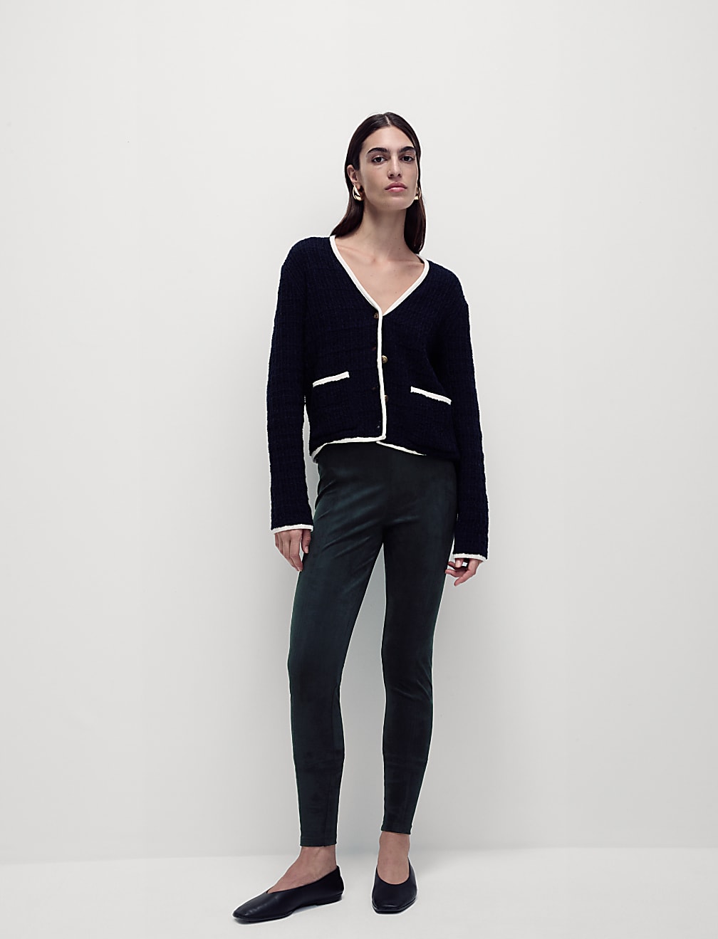 Suedette High Waisted Leggings