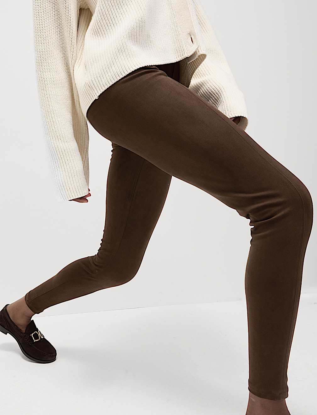 Suedette High Waisted Leggings