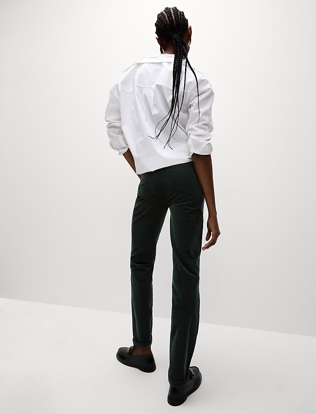 Cord Straight Leg Trousers