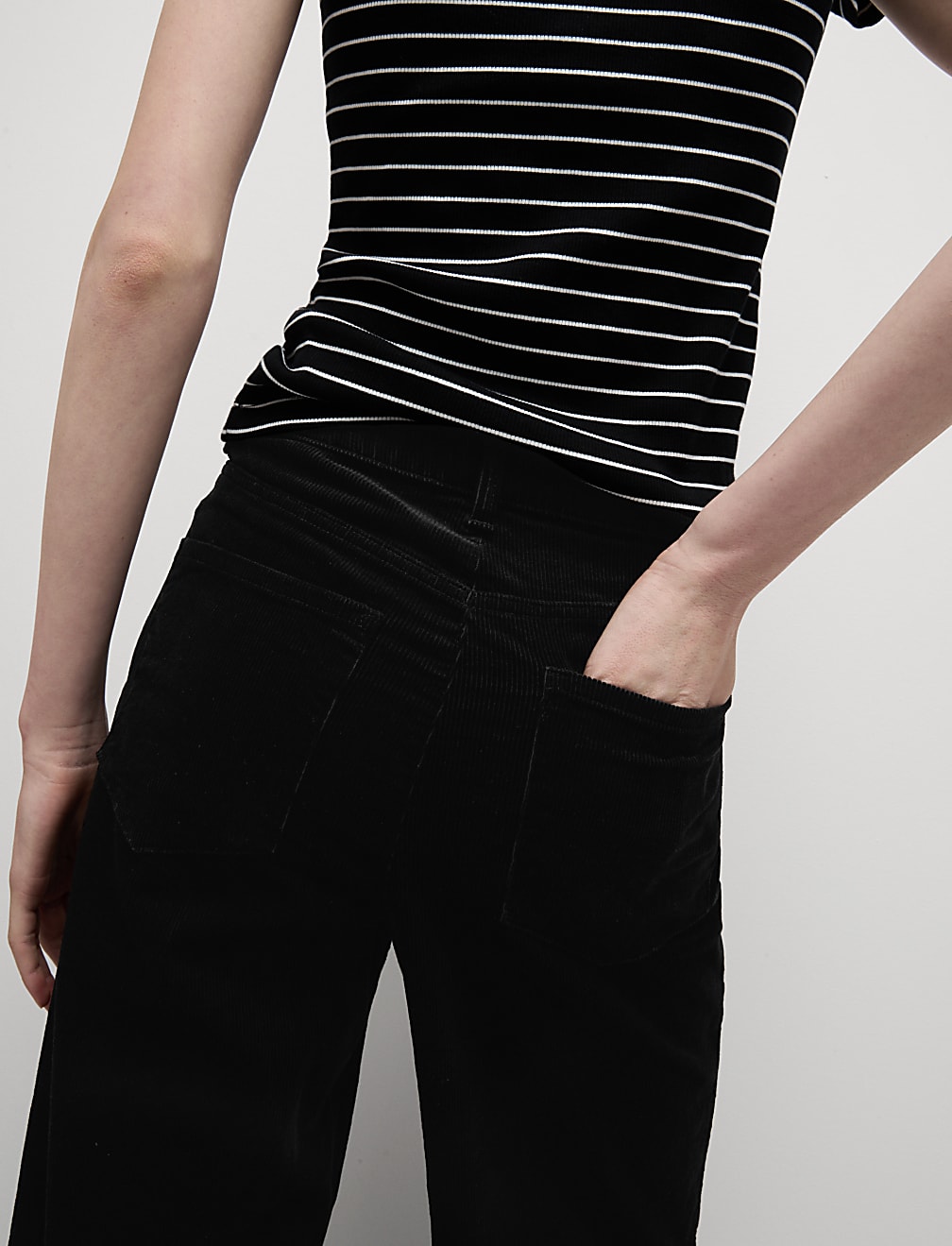 Cord Wide Leg Trousers