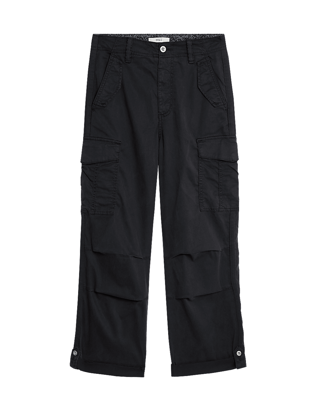 lyocell™ Rich Cargo Tea Dyed Cropped Trousers