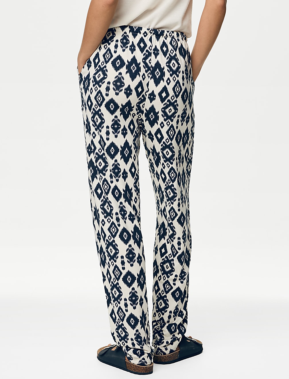 Jersey Drawstring Tapered Trousers