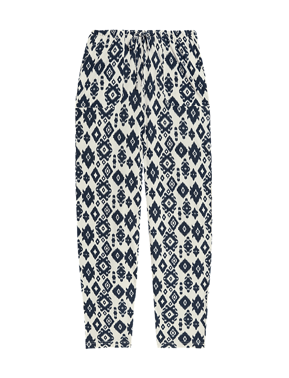 Jersey Drawstring Tapered Trousers