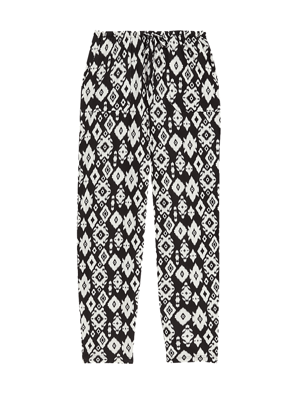 Jersey Drawstring Tapered Trousers